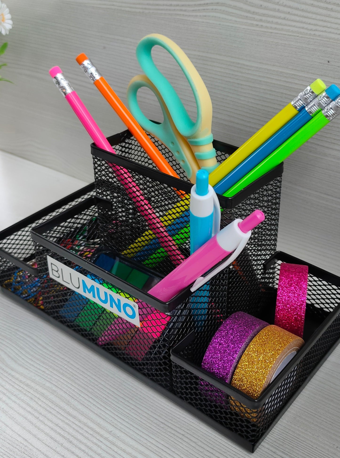 Blumuno Ampio Desk Organizer (4 Compartment)
