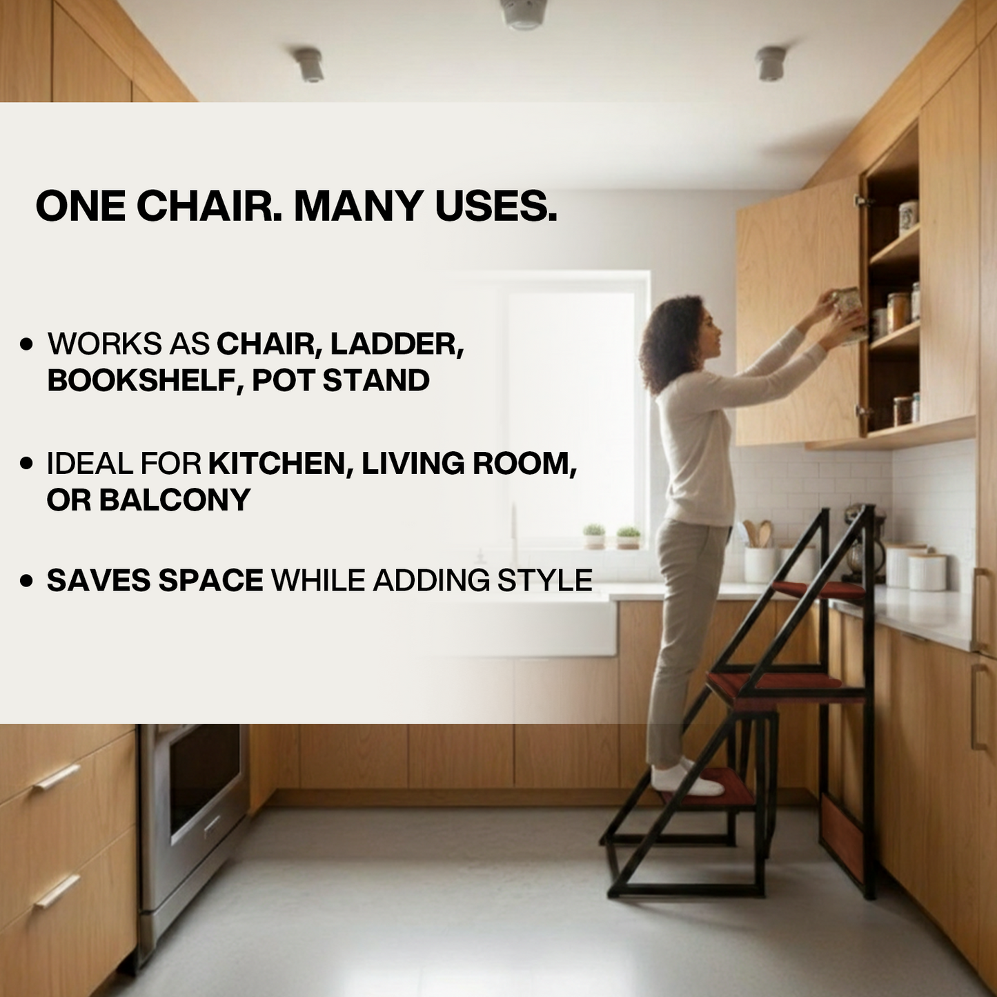 BLUMUNO 2-in-1 Ladder  Chair