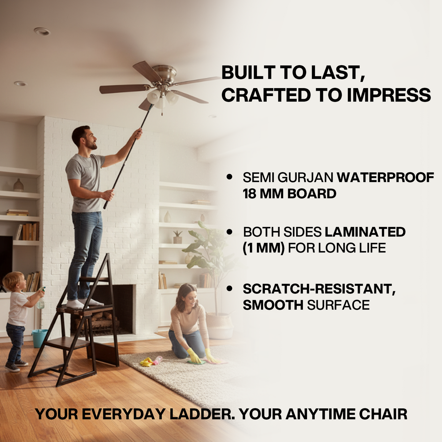 BLUMUNO 2-in-1 Ladder  Chair