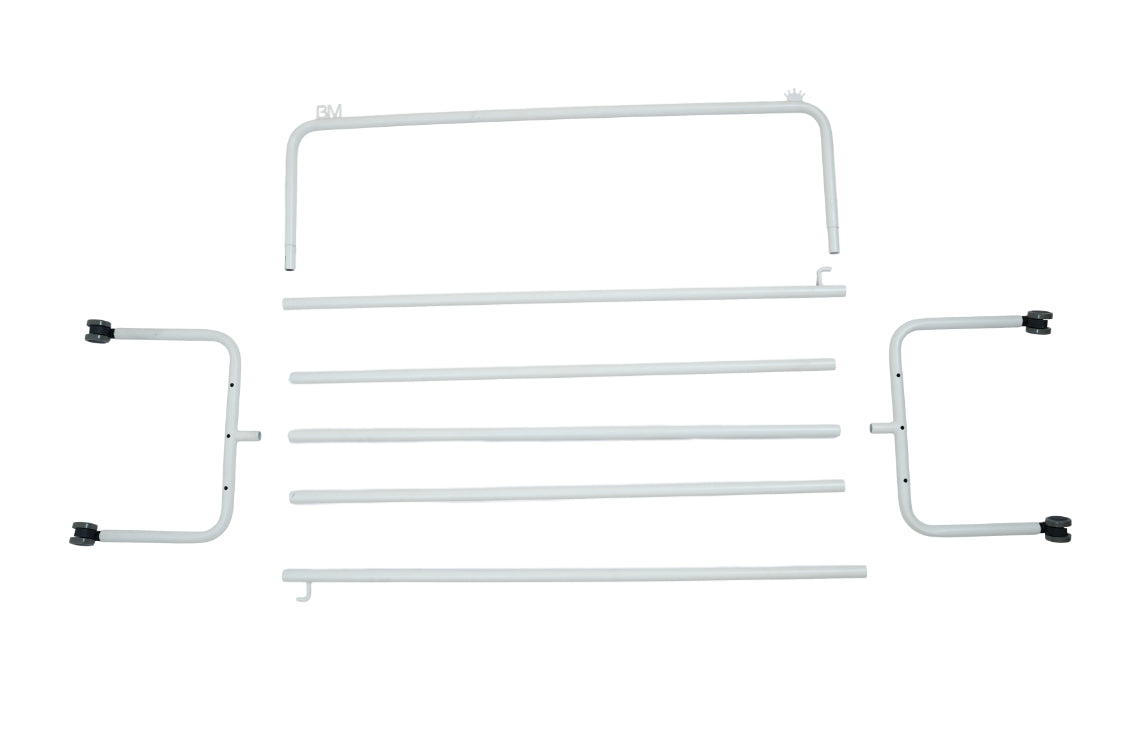 BLUMUNO Wardrobe Wingman Hanger Trolley (White)