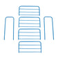Blumuno 4-Level Metal Shoe Rack (Blue)
