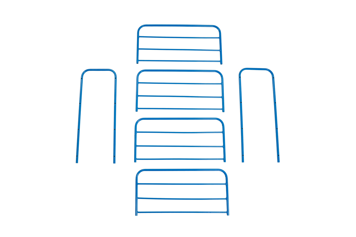 Blumuno 4-Level Metal Shoe Rack (Blue)