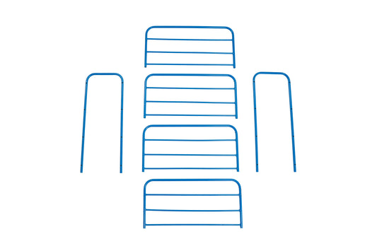 Blumuno 4-Level Metal Shoe Rack (Blue)