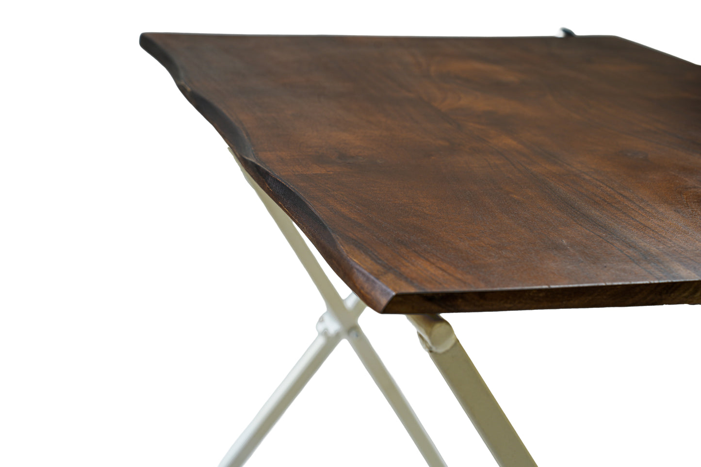 Blumuno Live Edge Acacia Wood Multipurpose Folding Table