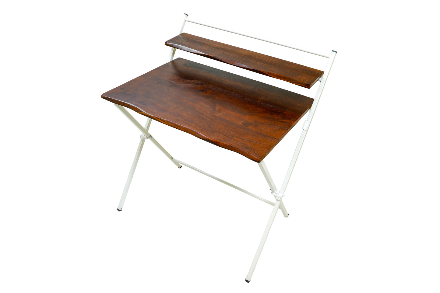 Blumuno Live Edge Acacia Wood X-Plus Folding Table