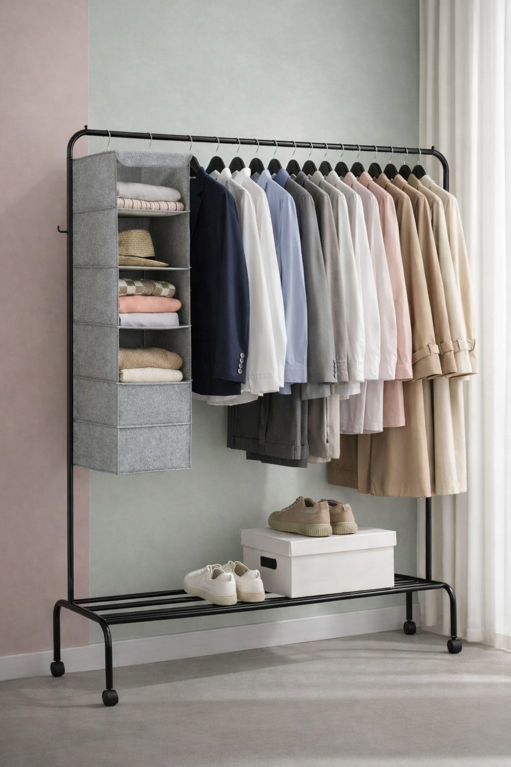 BLUMUNO Wardrobe Wingman Hanger Trolley