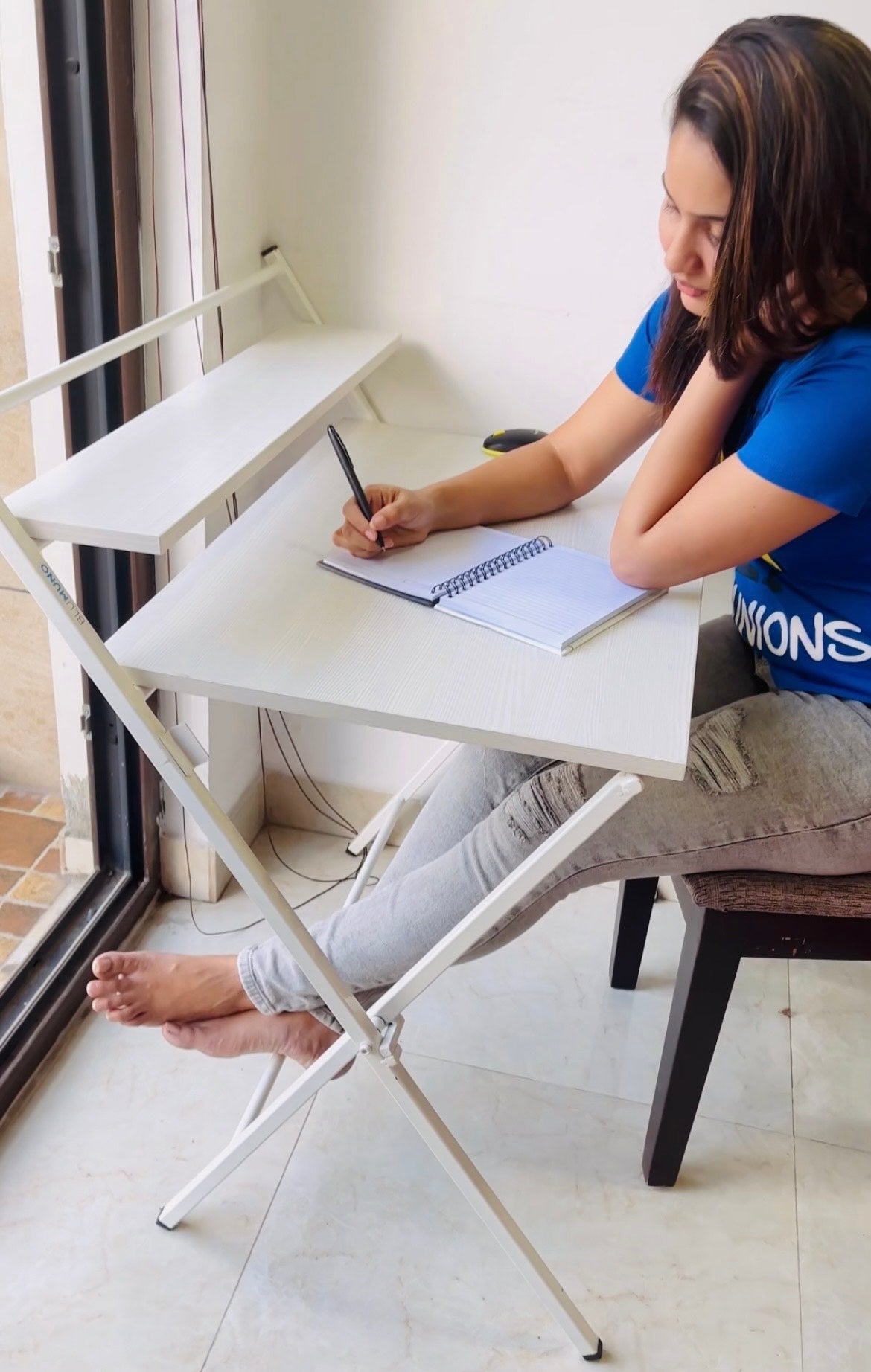 Blumuno X-Plus Folding Table (Dreamy White) - Display Pieces
