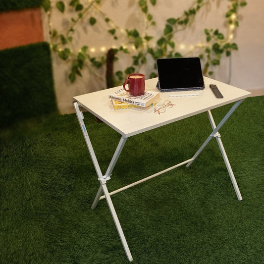 Blumuno X-Plus Multi-purpose Table (White Teak Finish)
