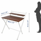 Blumuno Live Edge Acacia Wood X-Plus Folding Table