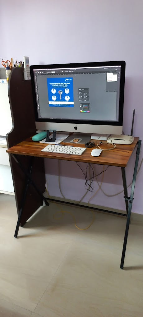 Blumuno X-Plus Multi-purpose Table (Natural Wooden Finish)