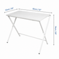 Blumuno X-Plus Multi-purpose Table (White Teak Finish)