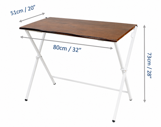 Blumuno Live Edge Acacia Wood Multipurpose Folding Table