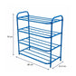 Blumuno 4-Level Metal Shoe Rack (Blue)