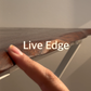 Blumuno Live Edge Acacia Wood Multipurpose Folding Table