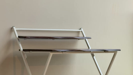 Blumuno Live Edge Acacia Wood X-Plus Folding Table