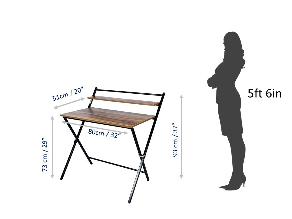 Blumuno X-Plus Folding Table (Natural Wooden Finish) - Display Pieces