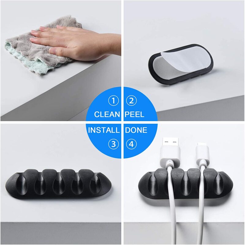Blumuno Casafilo Wire Organizer Clip Set