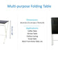 Blumuno X-Plus Multi-purpose Table (Walnut Black Finish)