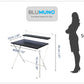 Blumuno X-Plus Folding Table (Walnut Black Finish) - Display Pieces