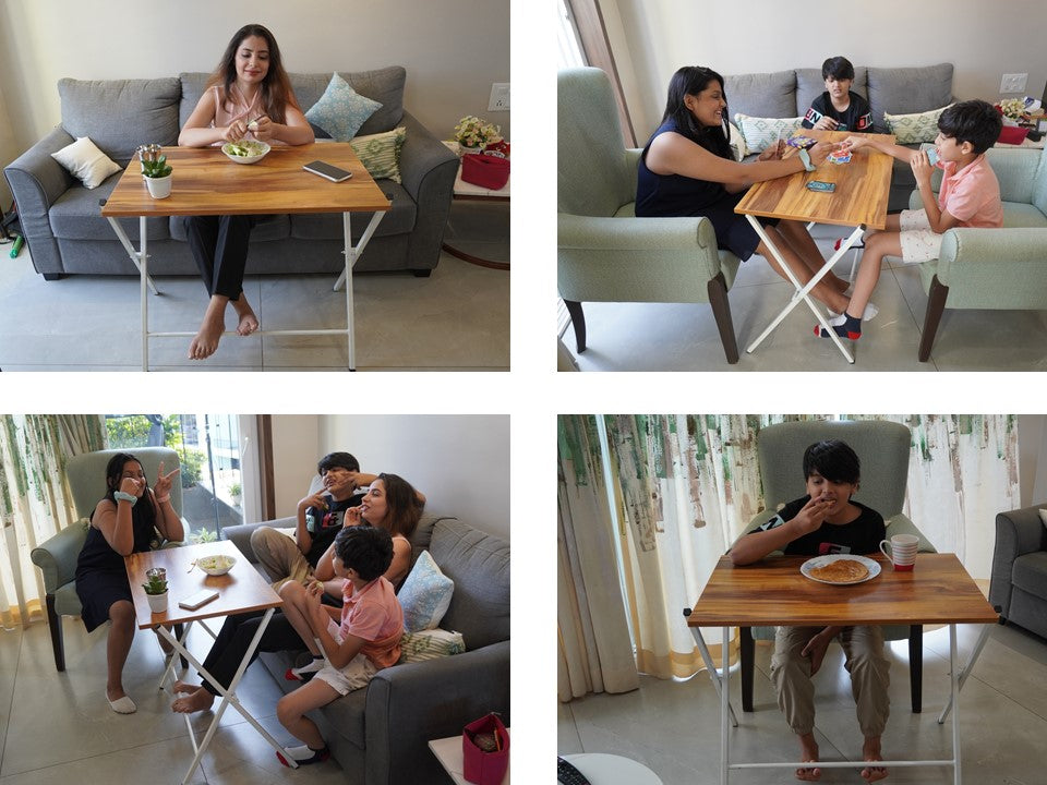 Blumuno X-Plus Multi-purpose Table (Posh Wooden Finish)