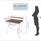 Blumuno X-Plus Folding Table (Posh Wooden Finish)